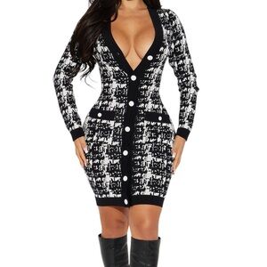 Cute & Soft Sweater Mini Dress